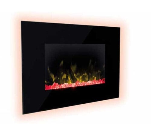 Stenski električni kamin Deluxe