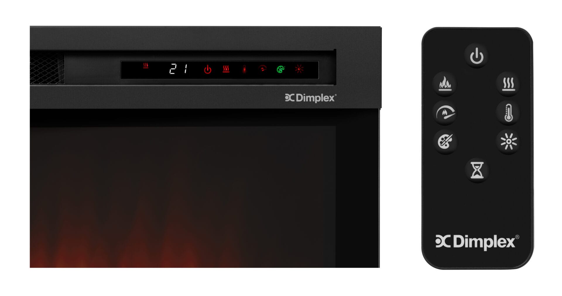 Dimplex_XHD28L_Electric_Firebox_Remote_and_Controls