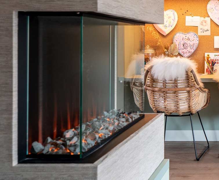Vgradni električni kamin Levico 90