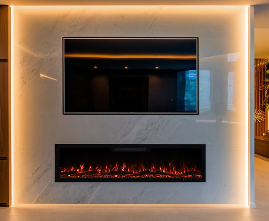 Vgradni električni kamin Elite