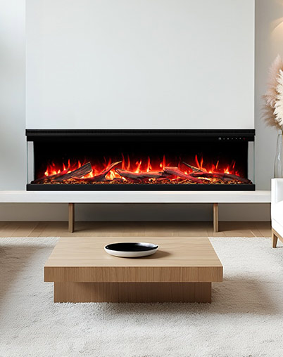 Električni kamini s 3-stranim pogledom