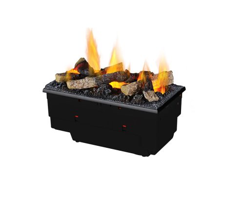 Vgradni kamin na vodno paro 400 z drvi